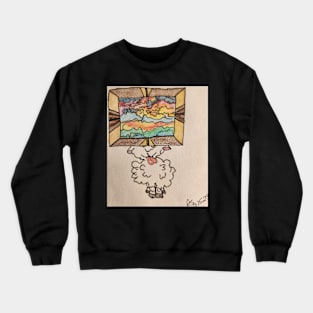 Color Picture Sheep Crewneck Sweatshirt